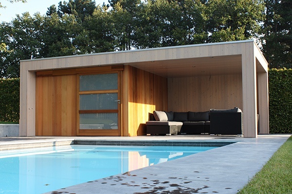 Toonzaalmodel Monaco koop | Promoties tuinhuizen - poolhouses carports Woodstar: luxe houten tuinhuizen, carports &